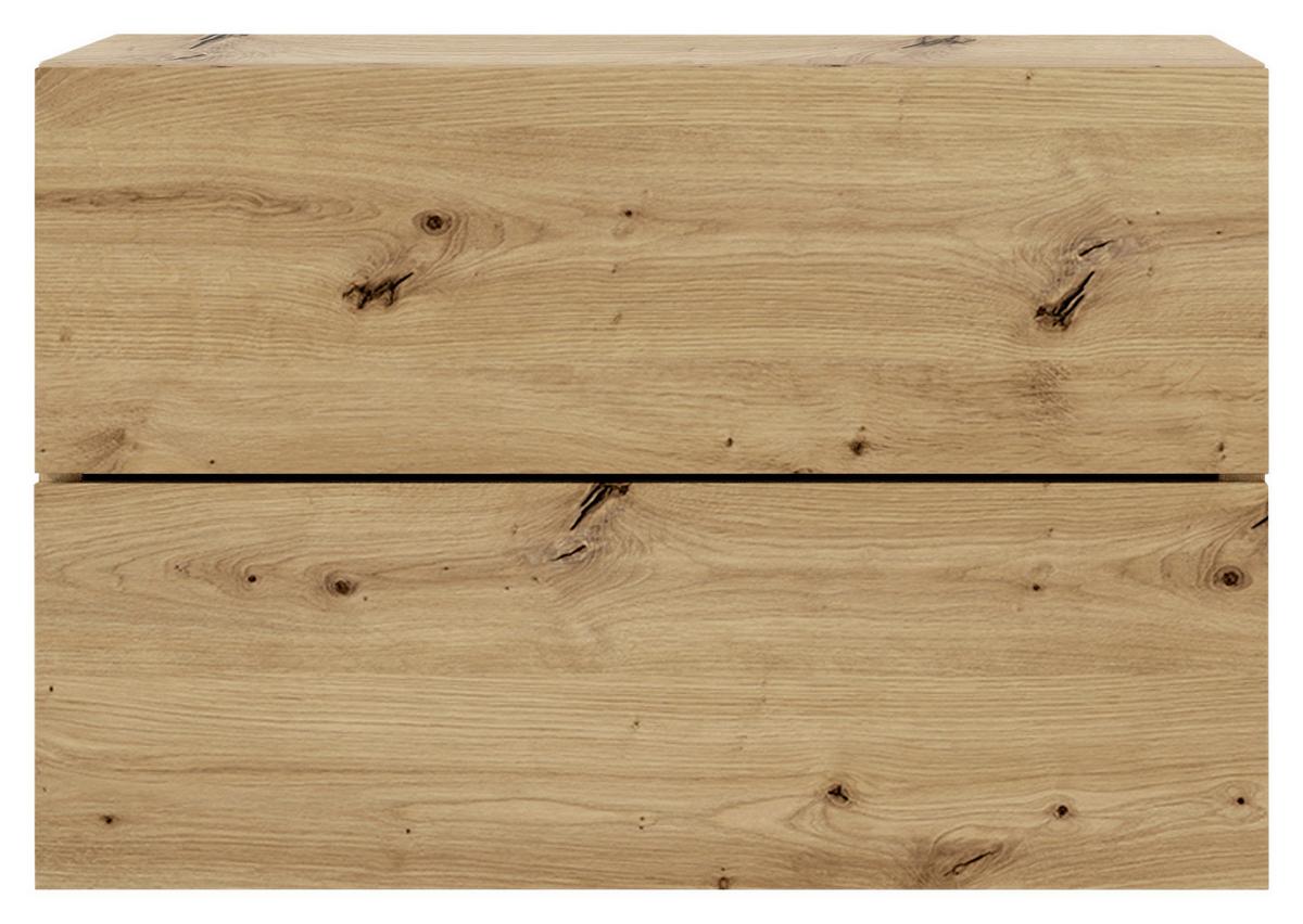 Nachtkästchen Cabo Eiche Artisan - Eiche Artisan, MODERN, Holzwerkstoff (42/28/30cm) - Livetastic