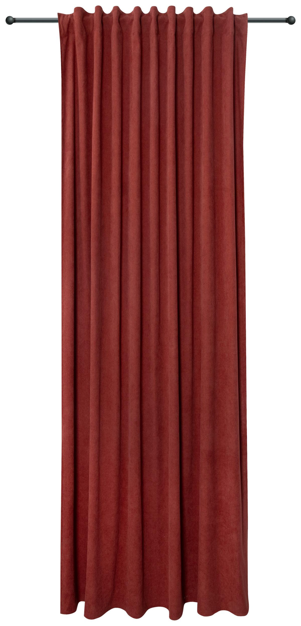 Készfüggöny Maren Kb. 140/245cm - terrakotta, Romantik / Landhaus, textil (140/245cm) - James Wood