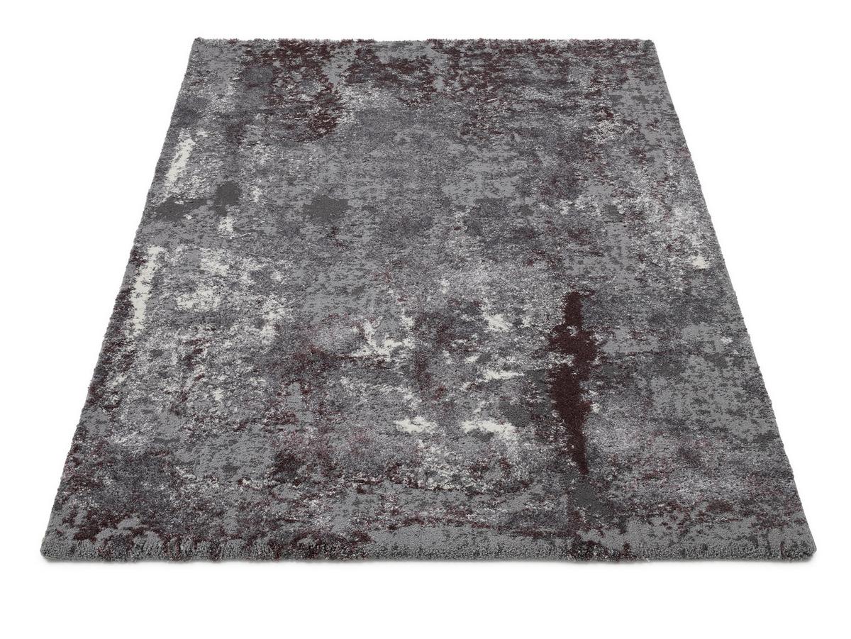 Webteppich Aubergine/Beige Timeline Quantum 140x200 cm - Beige/Aubergine, Design, Textil (140/200cm) - Novel
