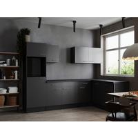 Eckküche Oliver Grau S: 280x172 Cm - Grau, Design, Holzwerkstoff (280/172cm) - Respekta