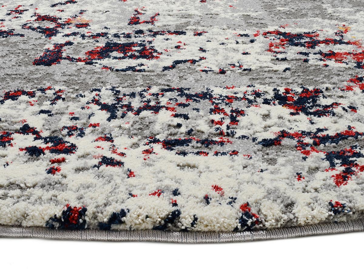 Webteppich Multicolor Timeline Firework Rund ⌀ 150 cm - Multicolor, Design, Textil (160cm) - Novel
