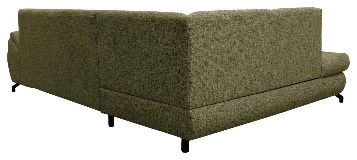Ecksofa Imo Grün 201x274 cm - Schwarz/Grün, Design, Textil (201/274cm) - MID.YOU