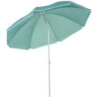 Sonnenschirm Sophie II Dh: 180x190 cm Grün - Türkis/Anthrazit, KONVENTIONELL, Textil/Metall (180/190cm) - Ondega