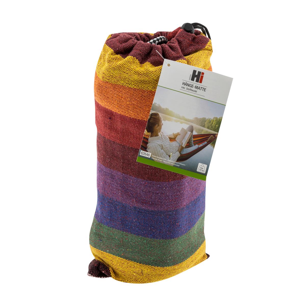 Hängematte aus Baumwolle - Multicolor, Basics, Textil (80/190cm)