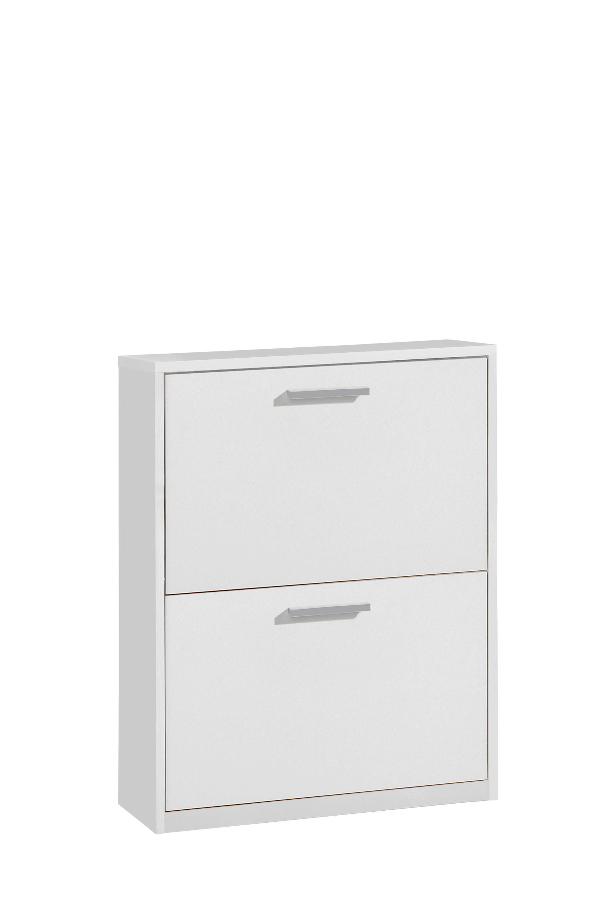 Cipősszekrény Tiger 2 64/82,4cm - fehér, Konventionell, faalapú anyag (64/82,4/26cm)