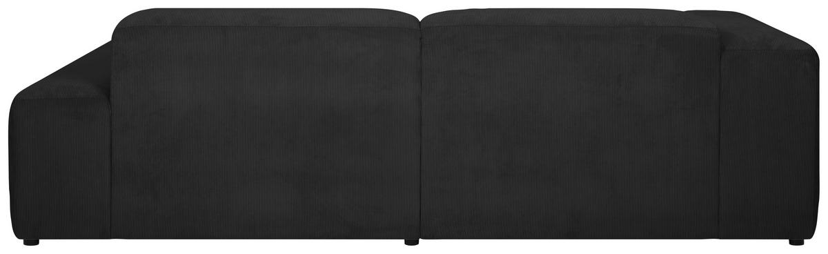 Ecksofa Hannah Anthrazit 252x170 Cm - Anthrazit/Schwarz, Design, Textil (252/170cm) - MID.YOU