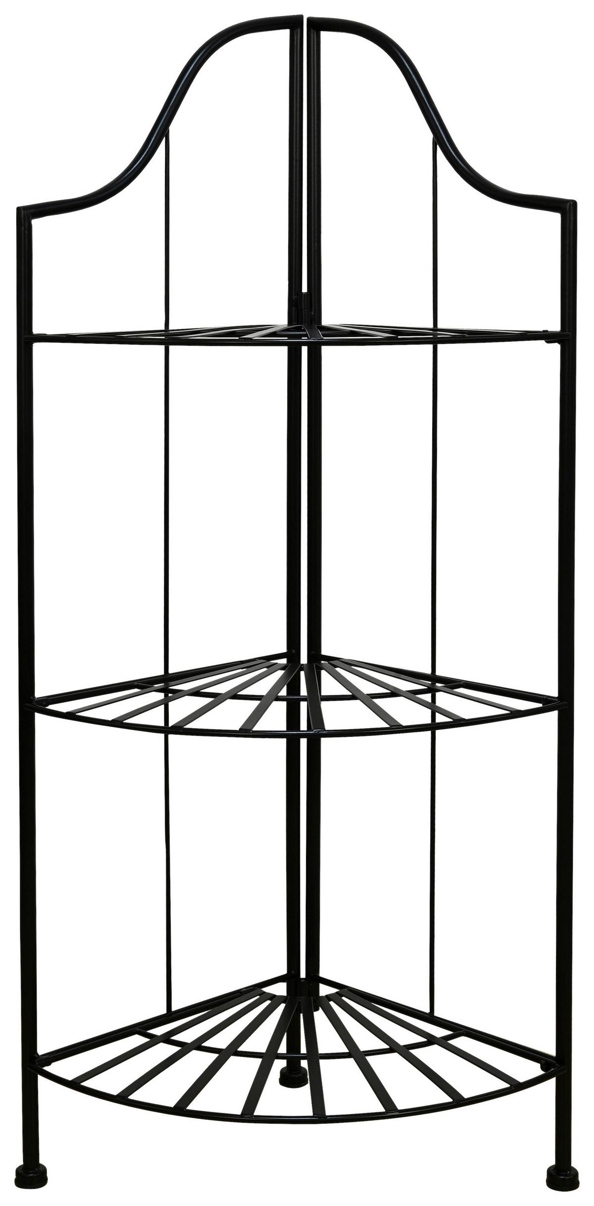 Regal Nadim Schwarz B: 30 Cm - Schwarz, Trend, Metall (30/100/30cm)