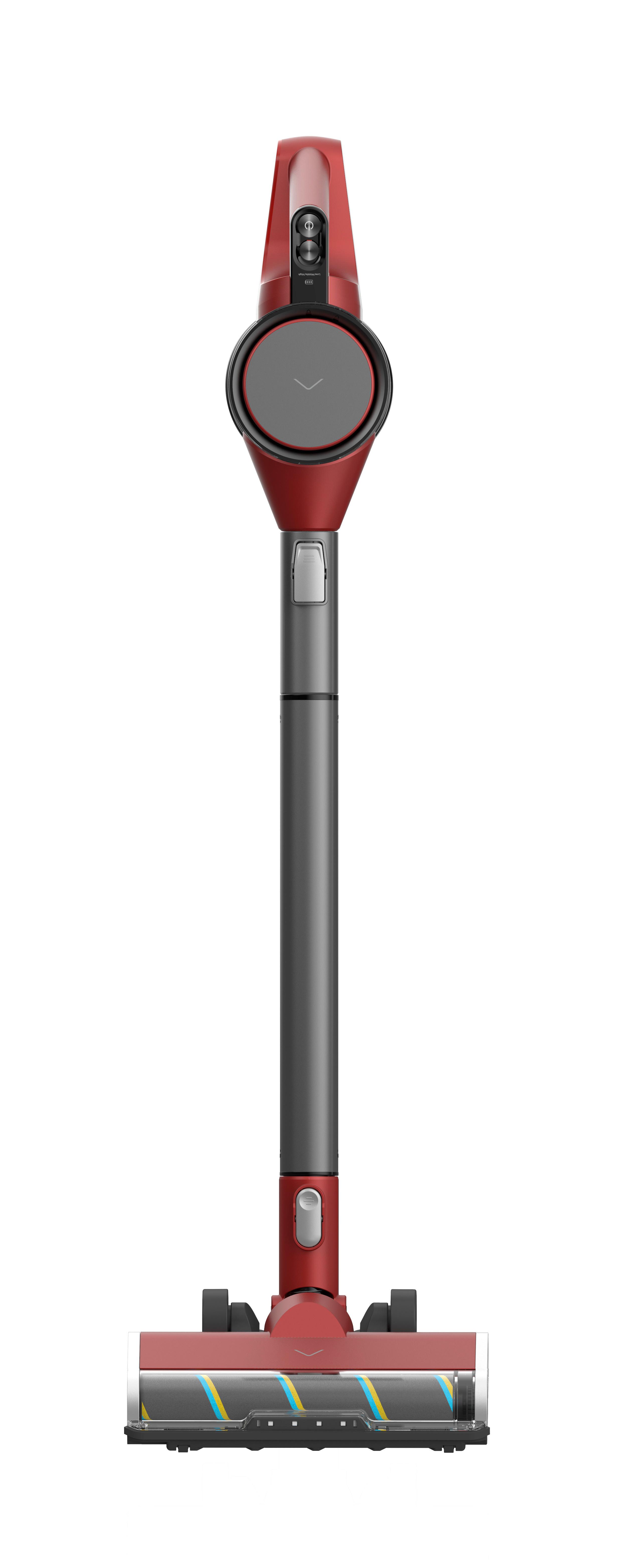 Bodenstaubsauger Beutellos - Rot, Basics, Metall