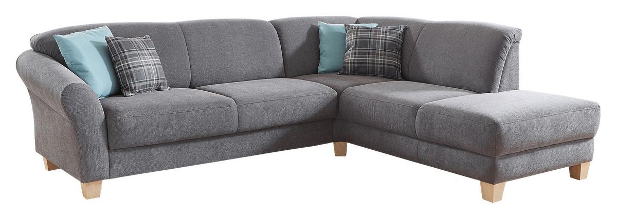 Ecksofa Gotland grau, 257x212 cm - Naturfarben/Grau, KONVENTIONELL, Textil (257/212cm) - Sit & More