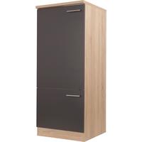 Geräteumbauschrank Merle Grau, Eiche Dekor B:60cm - Eichefarben/Grau, Basics, Holzwerkstoff (60/144,8/60cm) - Respekta