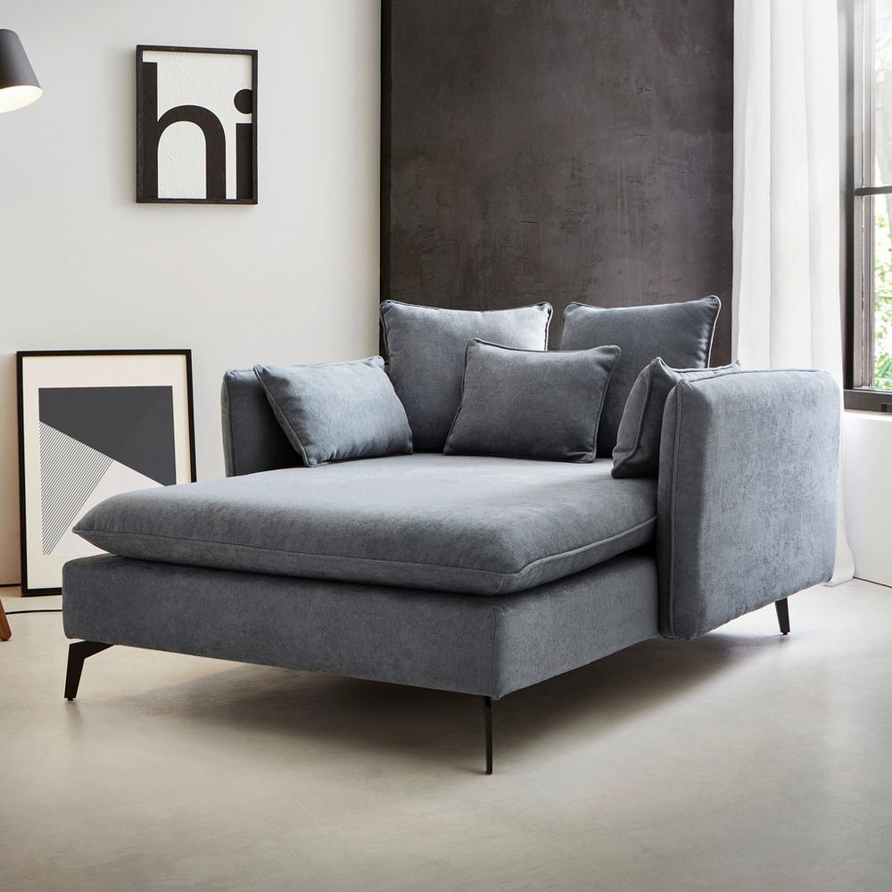 Pohovka Pre Dve Osoby Fee Tmavosivá