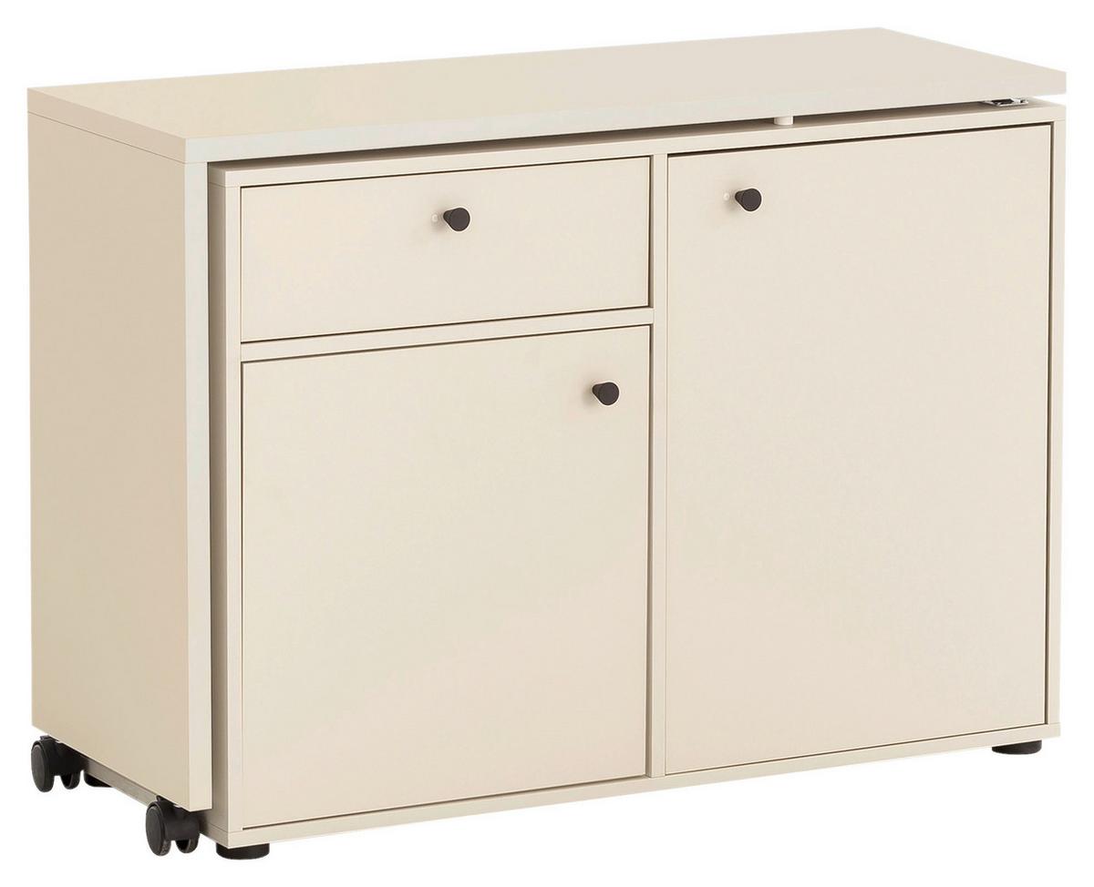 Schreibtischkombination Lovund, Beige B: 104,6 Cm - Beige, Design, Holzwerkstoff (104,6/75,3/39cm) - MID.YOU