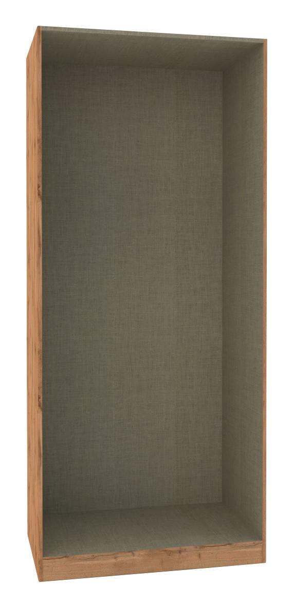 Skříň Unit, Vybavení Komfort, Dub/bílá, Š. 182 Cm - bílá/dub wotan, Moderní, kompozitní dřevo/plast (182,2/210/58,3cm) - Ondega