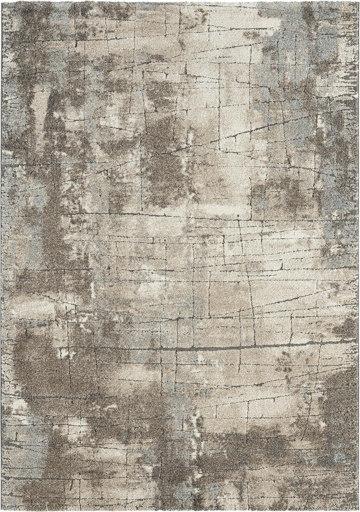Vintage-teppich Ibiza Hellgrau Ca. 80x150cm - Hellbraun, KONVENTIONELL, Textil (80/150cm)