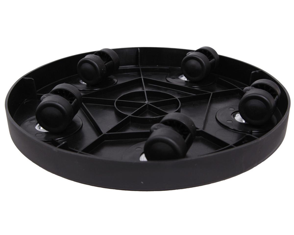 Pflanzenroller Kunststoff Anthrazit Ø 30 cm - Anthrazit, Basics, Kunststoff (30/5/30cm)