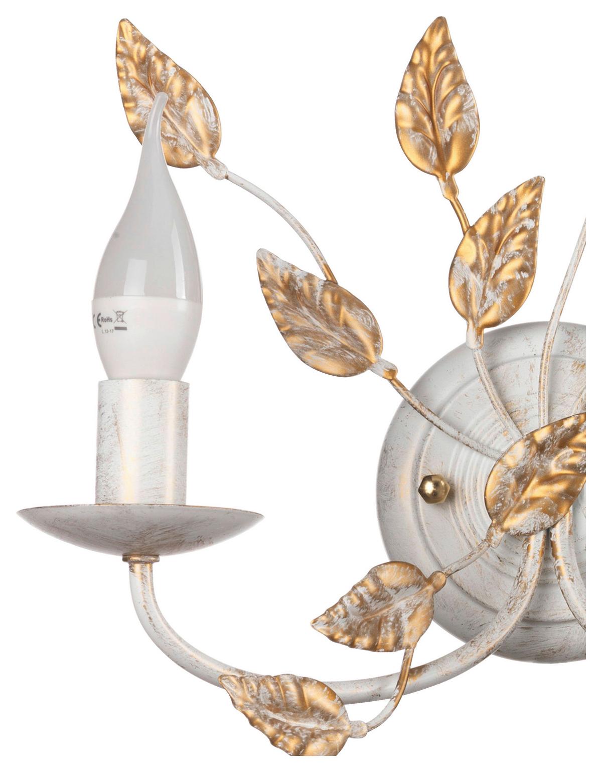 Wandleuchte Avorio Perlmutt L: 36 cm - Perlmutt, KONVENTIONELL, Metall (36/16/42cm)