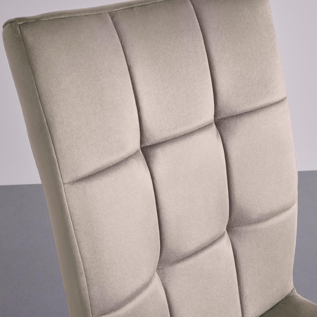 Dvoudílná sada židlí MELA šedohnědá - šedohnědá, Moderní, kov/textil (44/95/60cm) - PBJ