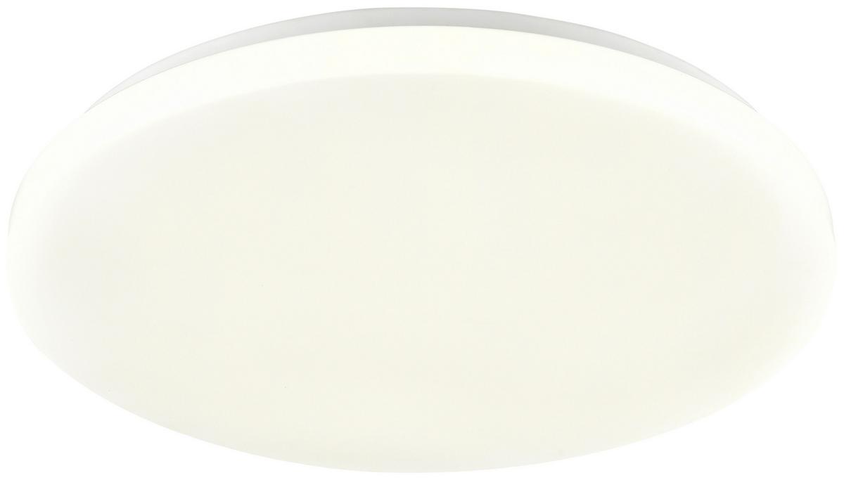 LED stropné svietidlo Woter, Ø: 30cm, 12,5 Watt IP54 - biela, Konventionell, kov/plast (30/3cm) - Mömax
