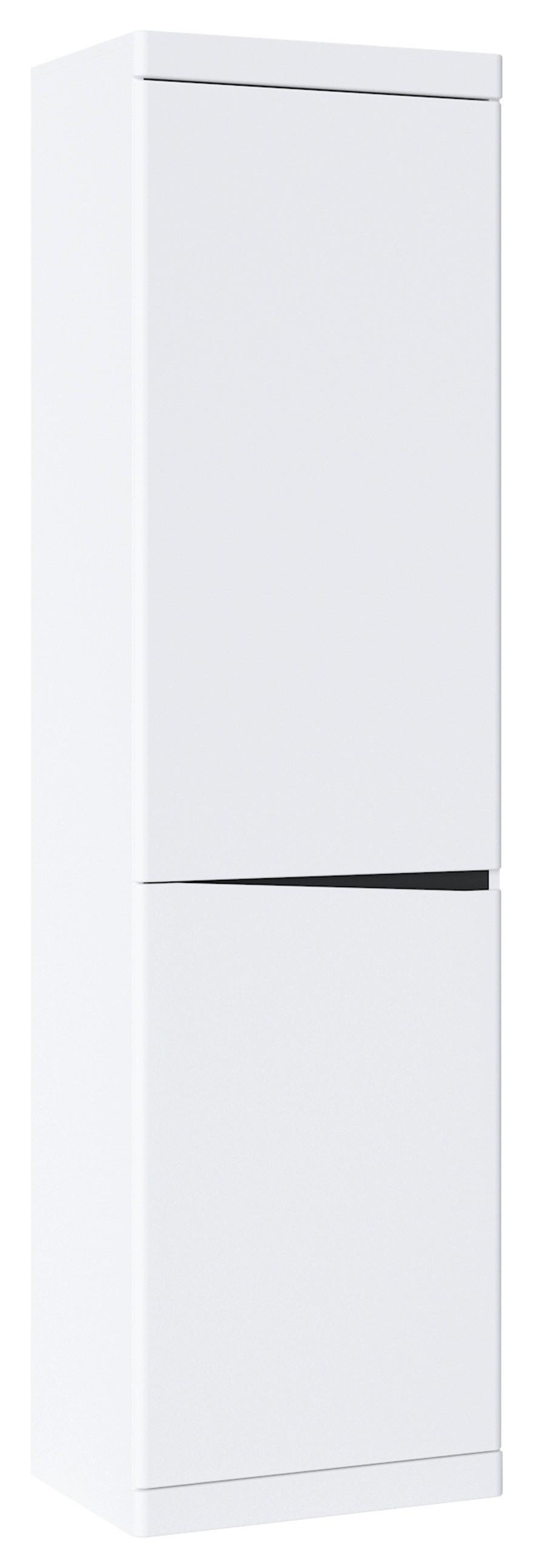 Schrank Turino Neo Weiß/Graphit B: 54 cm - Graphitfarben/Weiß, Trend, Holzwerkstoff (54/196,5/39,9cm)