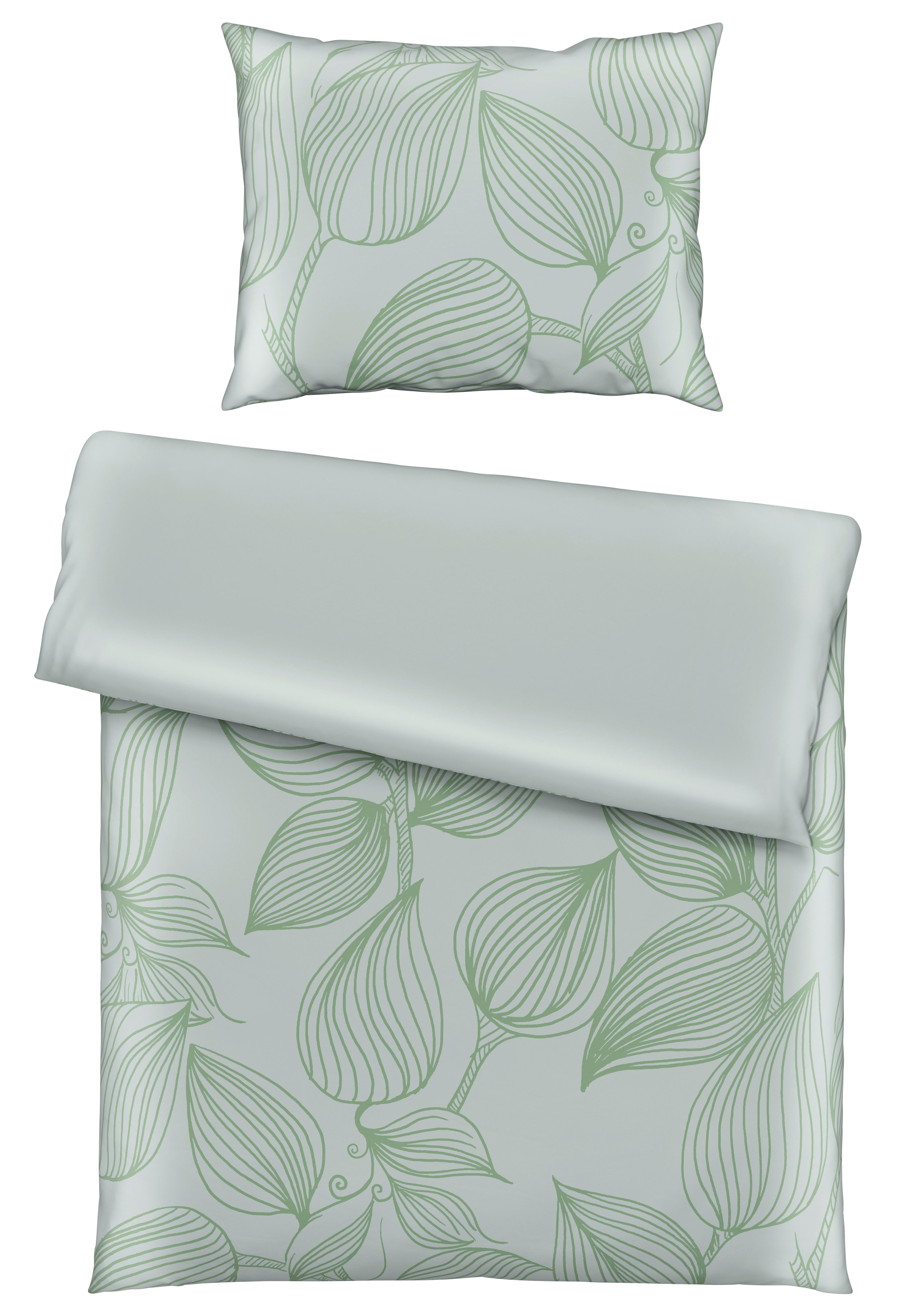 POVLEČENÍ GREEN HOUSE - zelená, textil (140/200cm) - Modern Living