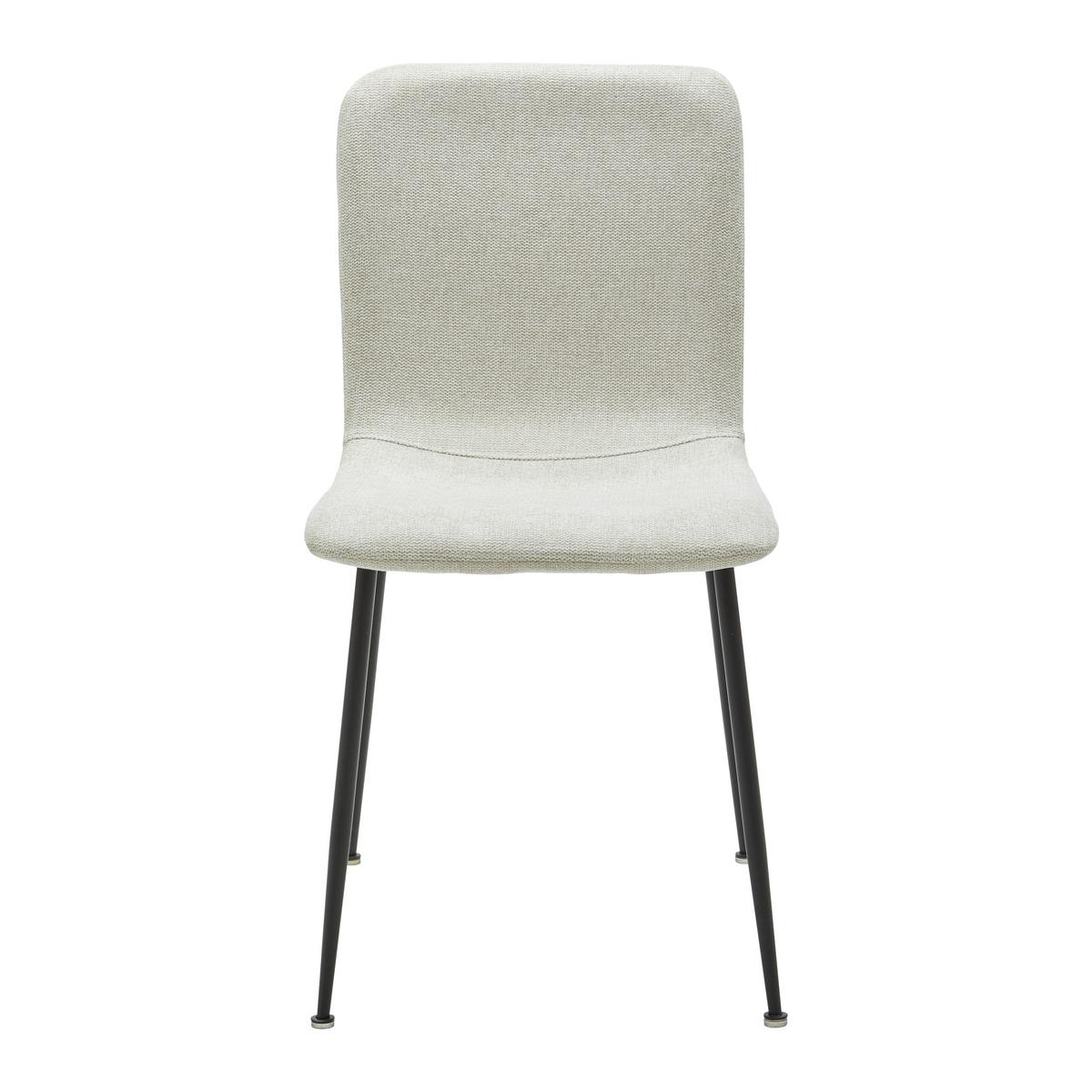 Jídelní židle NELE béžová - černá/béžová, Moderní, kov/dřevo (43/83/56cm) - P & B