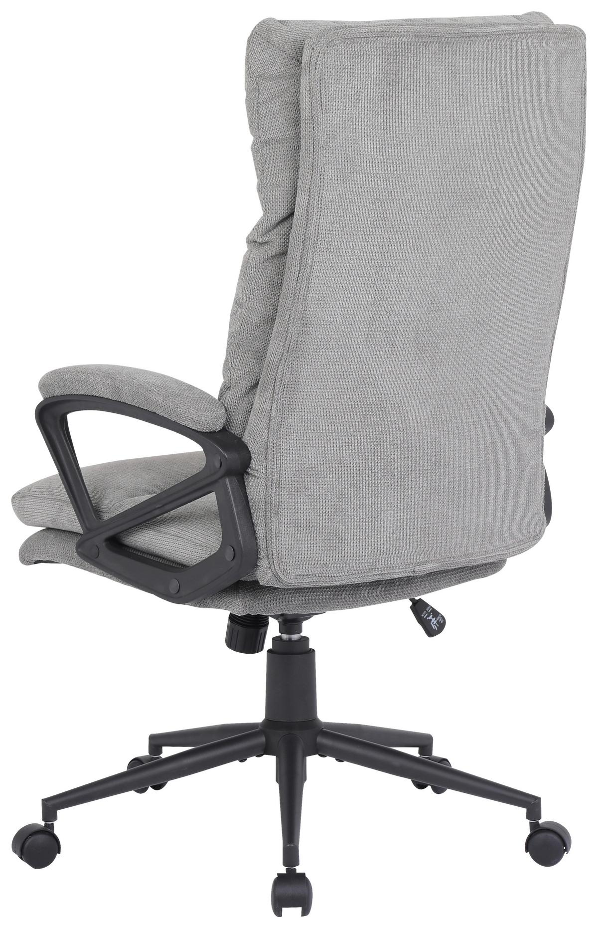 Chefsessel Anna 2 - Schwarz/Grau, MODERN, Holz/Kunststoff (63/122/68cm)