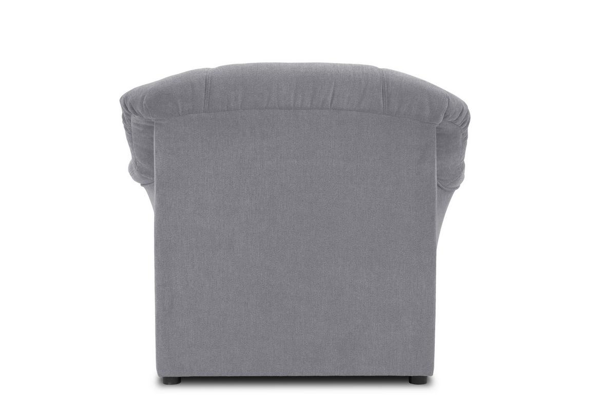 Polstersessel Mit Armlehnen Sarafina Mikrofaser Dunkelgrau - Dunkelgrau/Schwarz, KONVENTIONELL, Textil (102/83/81cm) - MID.YOU