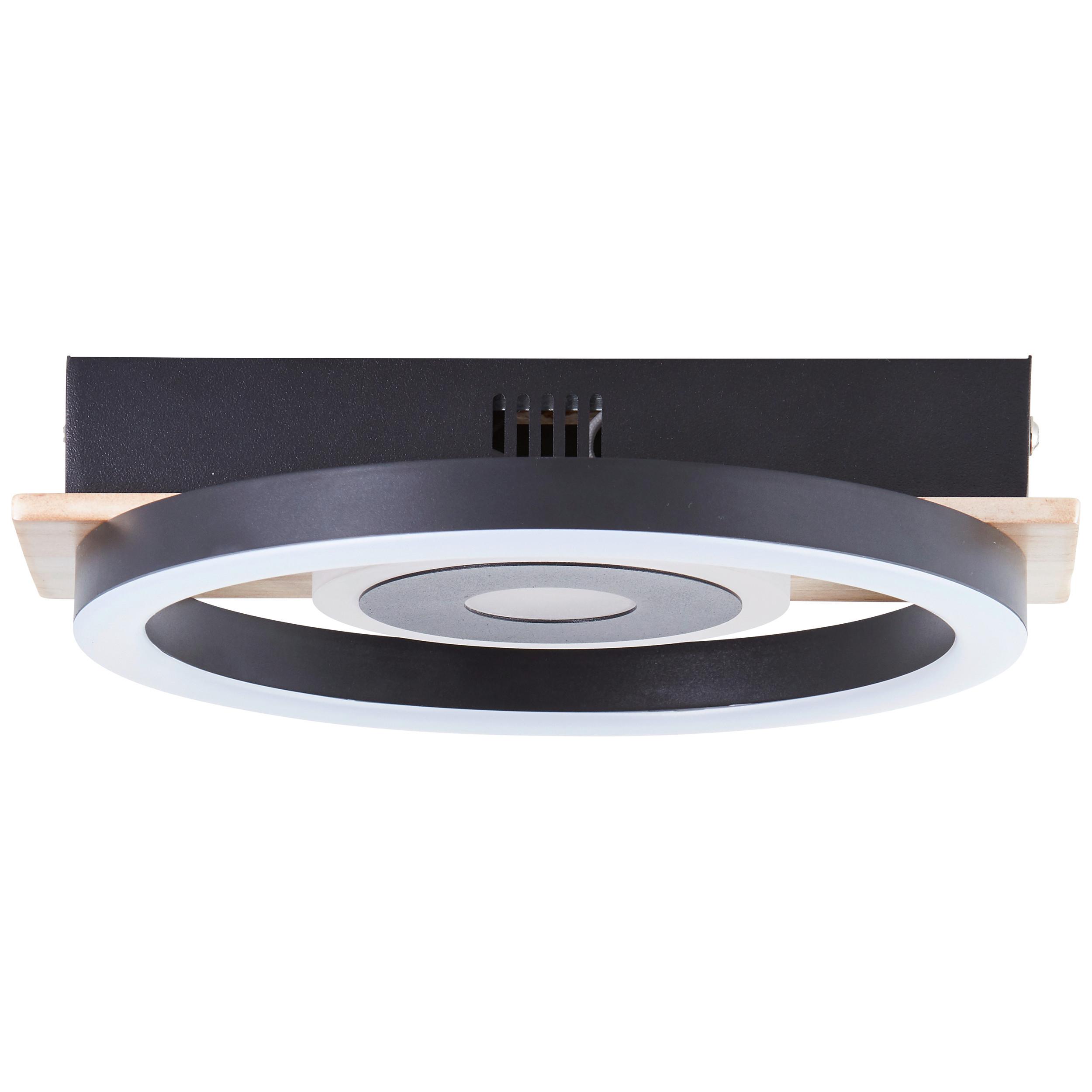 LED-Deckenleuchte G99926a76 Maureen - Hellbraun/Schwarz, Basics, Holz/Kunststoff (5,5/22/20cm) - Brilliant