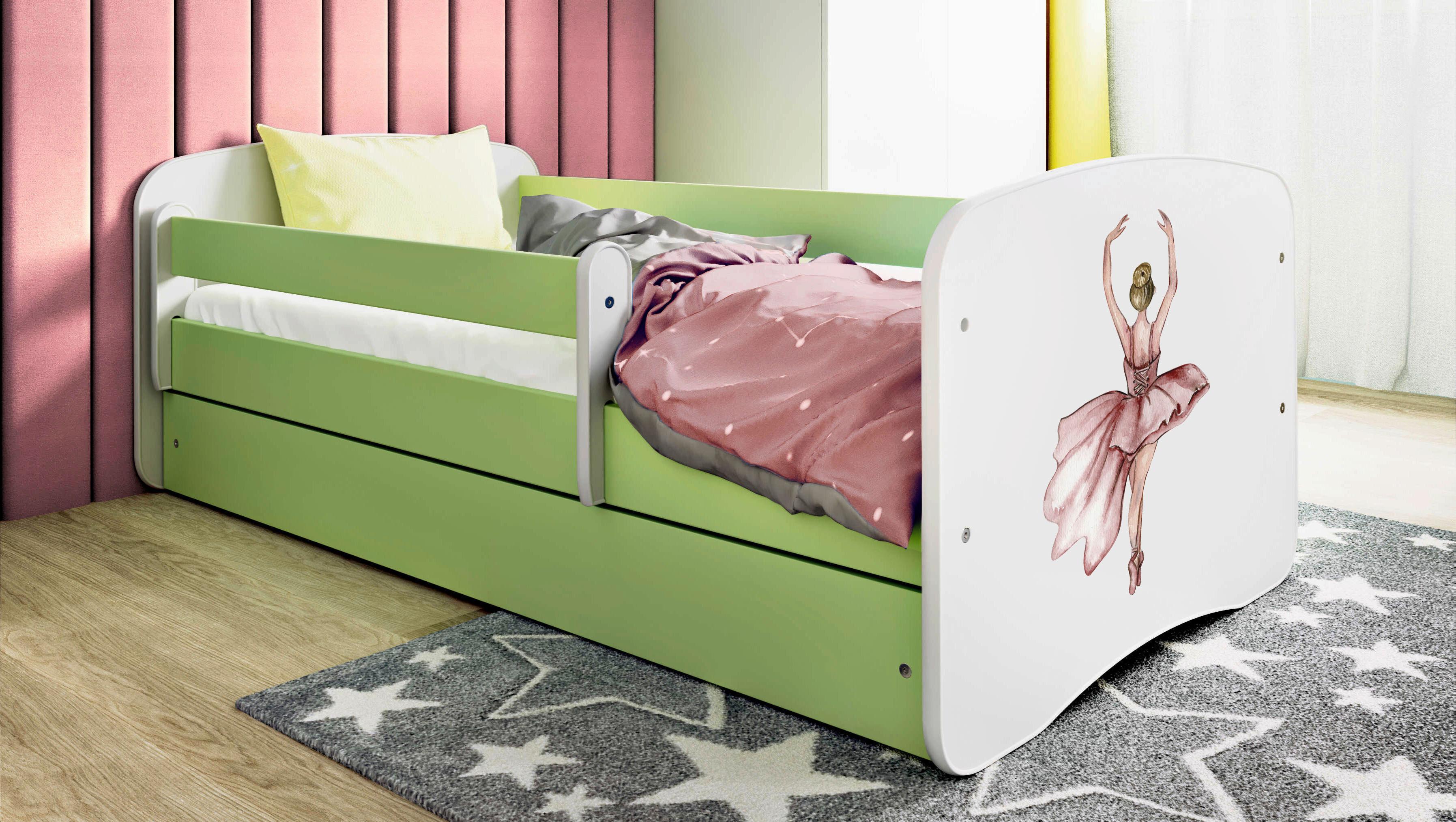 Kinder-/Juniorbett Babydreams inkl. Matratze 80x160 - Birkefarben/Weiß, MODERN, Holz/Holzwerkstoff (80/160cm) - MID.YOU