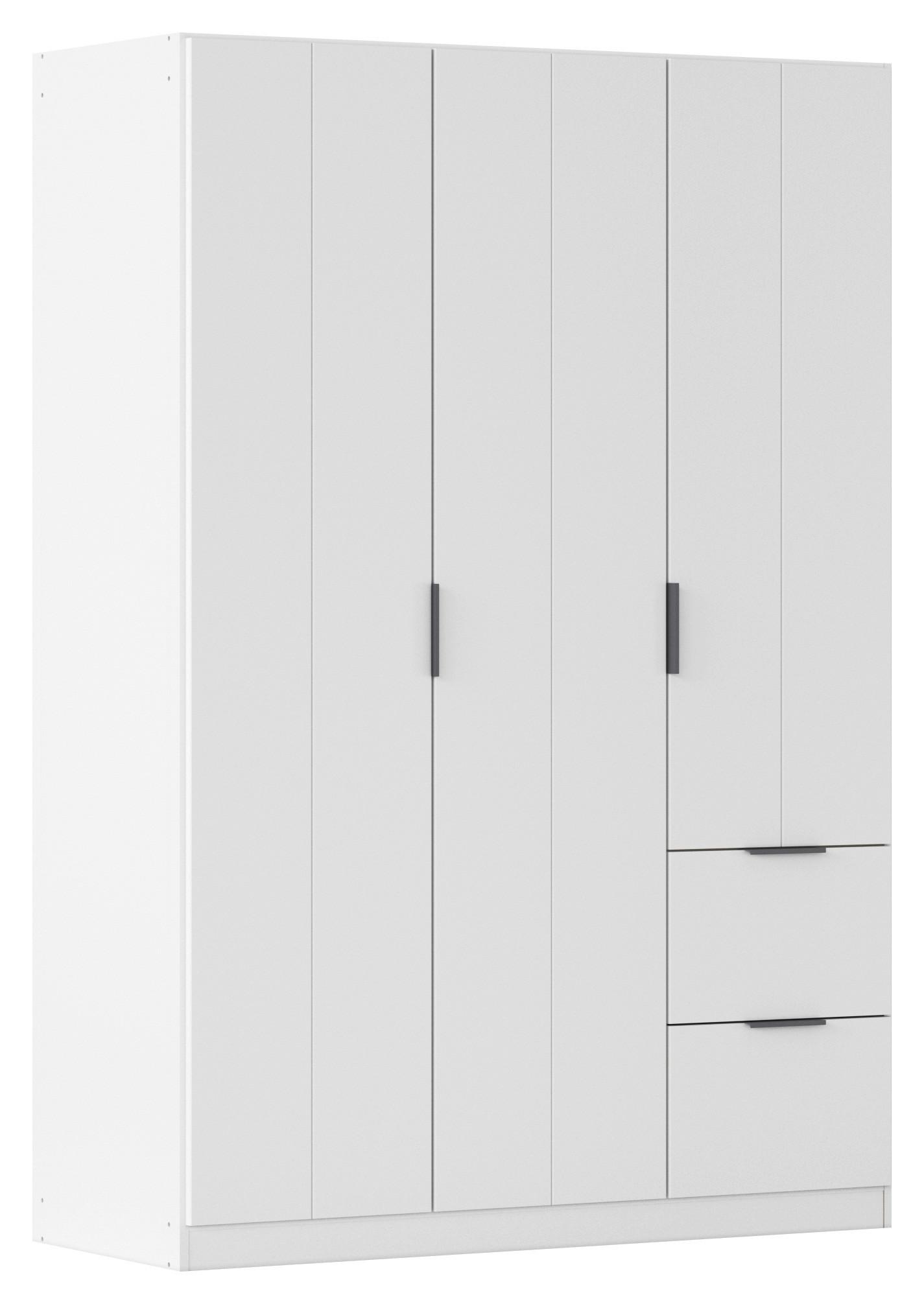 DREHTÜRENSCHRANK Ella Weiß B: 136cm - Weiß, MODERN, Holzwerkstoff (136/197/54cm) - Rauch Möbel