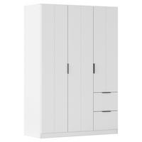 DREHTÜRENSCHRANK Ella Weiß B: 136cm - Weiß, MODERN, Holzwerkstoff (136/197/54cm) - Rauch Möbel