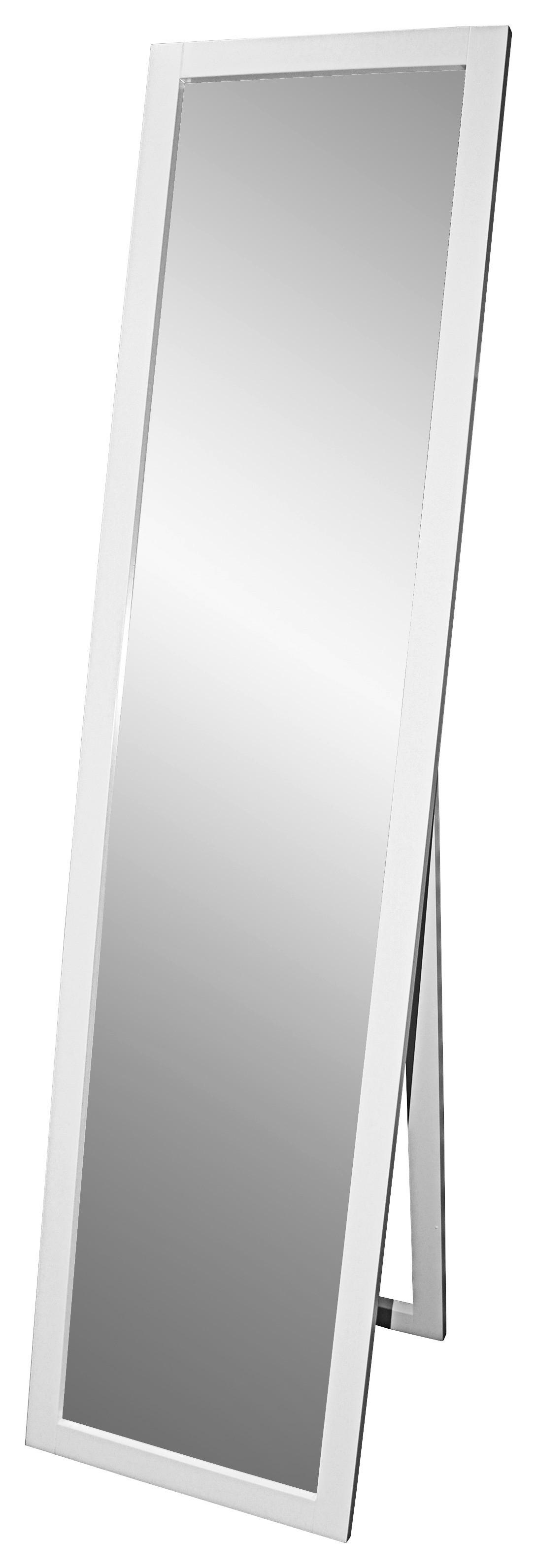 Stojací Zrcadlo Meggy - bílá, Moderní, dřevo/kompozitní dřevo (40/160/3,8cm)