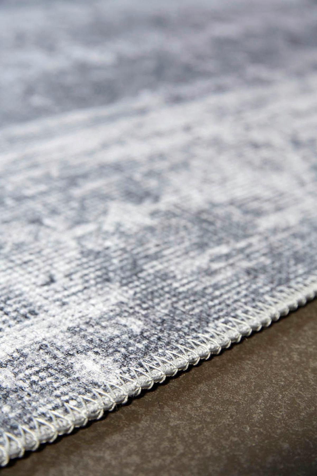 Webteppich Alaska Grau/Weiß 120x170 cm - Weiß/Grau, LIFESTYLE, Textil (120/170cm) - WECON HOME