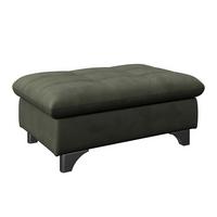 Hocker Gemini Waldgrün, B: 108cm - Chromfarben/Dunkelgrün, KONVENTIONELL, Textil (108/46/108cm)