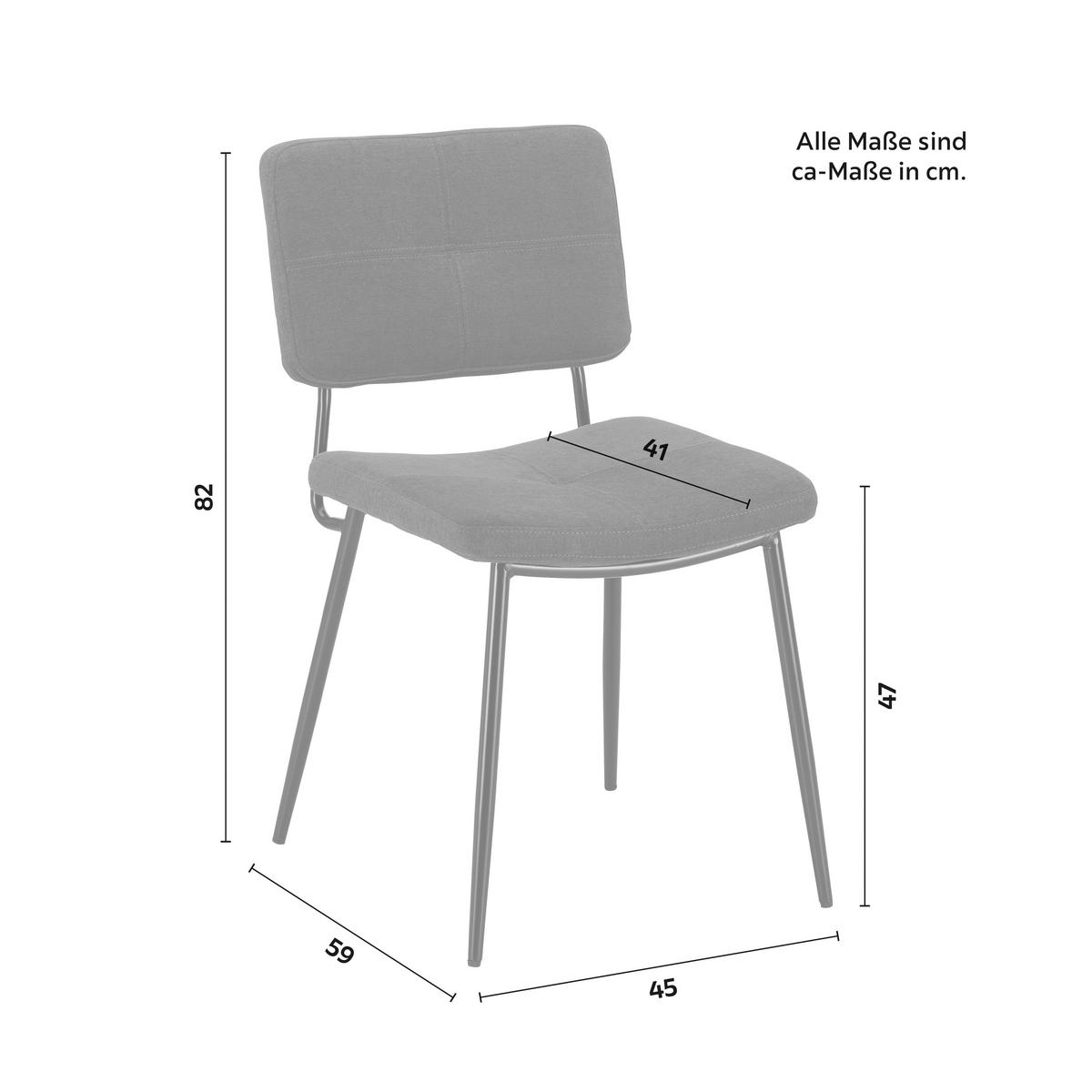 Židle NETA tmavěšedá - černá/tmavě šedá, Moderní, kov/dřevo (45/82/59cm) - Bessagi Home