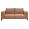 2-Sitzer-Sofa Seul Orange - Schwarz/Orange, Design, Holz/Textil (186/88/90cm) - MID.YOU
