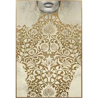 Obraz na plátne Denise 60/90cm - zlatá, Modern, kompozitné drevo/textil (60/90cm) - Premium Living