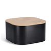 Brotkasten Schwarz B: 27 Cm - Schwarz, Basics, Holz/Metall (27/27/15cm) - Zeller Present
