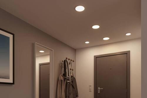 LED-Paneel Ø 17,5 cm dimmbar - Chromfarben, Design, Kunststoff (17,5cm) - Paulmann