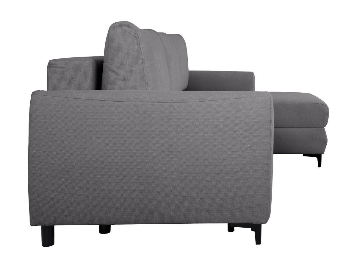 Ecksofa Moli, Dunkelgrau S: 236x148 cm - Dunkelgrau/Schwarz, Design, Textil (236/148cm) - MID.YOU