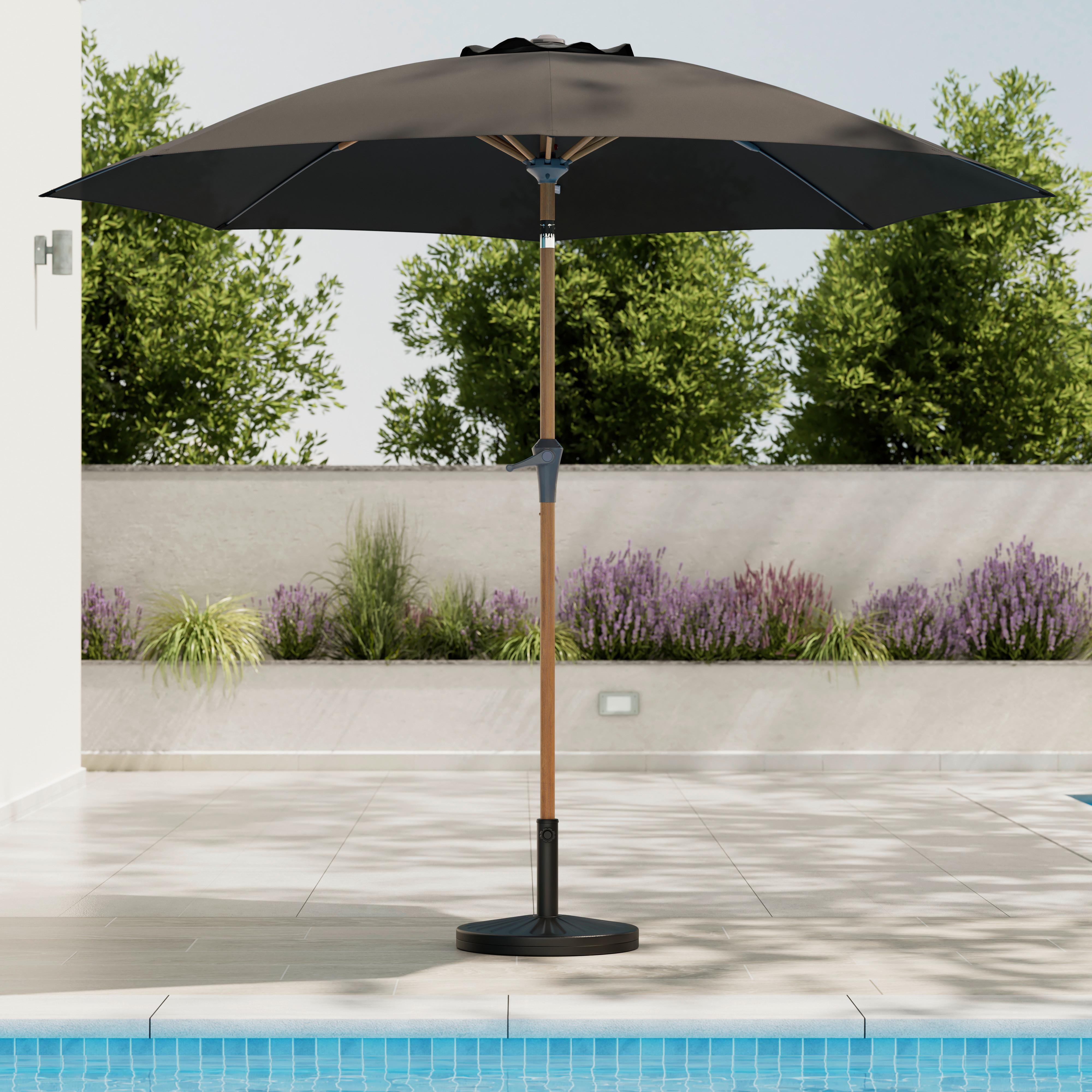 STOJAN NA SLNEČNÍK KARL - čierna, Basics, plast/kameň (50/34cm) - Mömax