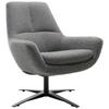 Sessel Be Organic - Anthrazit/Schwarz, MODERN, Textil (81/92/83cm) - Trendmanufaktur