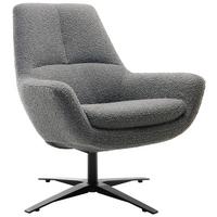 Sessel Be Organic - Anthrazit/Schwarz, MODERN, Textil (81/92/83cm) - Trendmanufaktur
