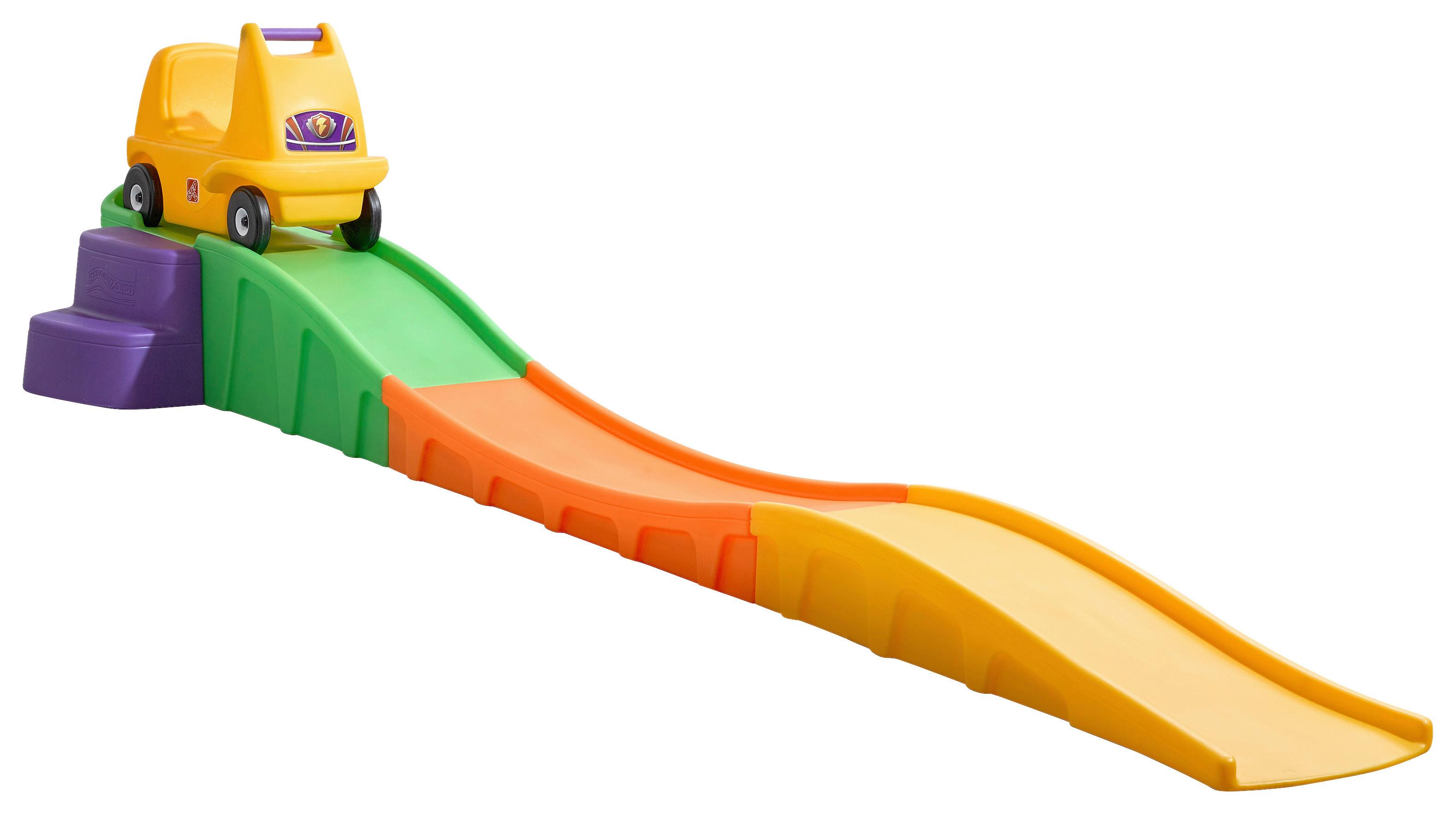 Achterbahn inkl. Fahrzeug Rauf & Runter ab 2 Jahren L: 312 cm - Gelb, Basics, Kunststoff (312/37,5/77cm)