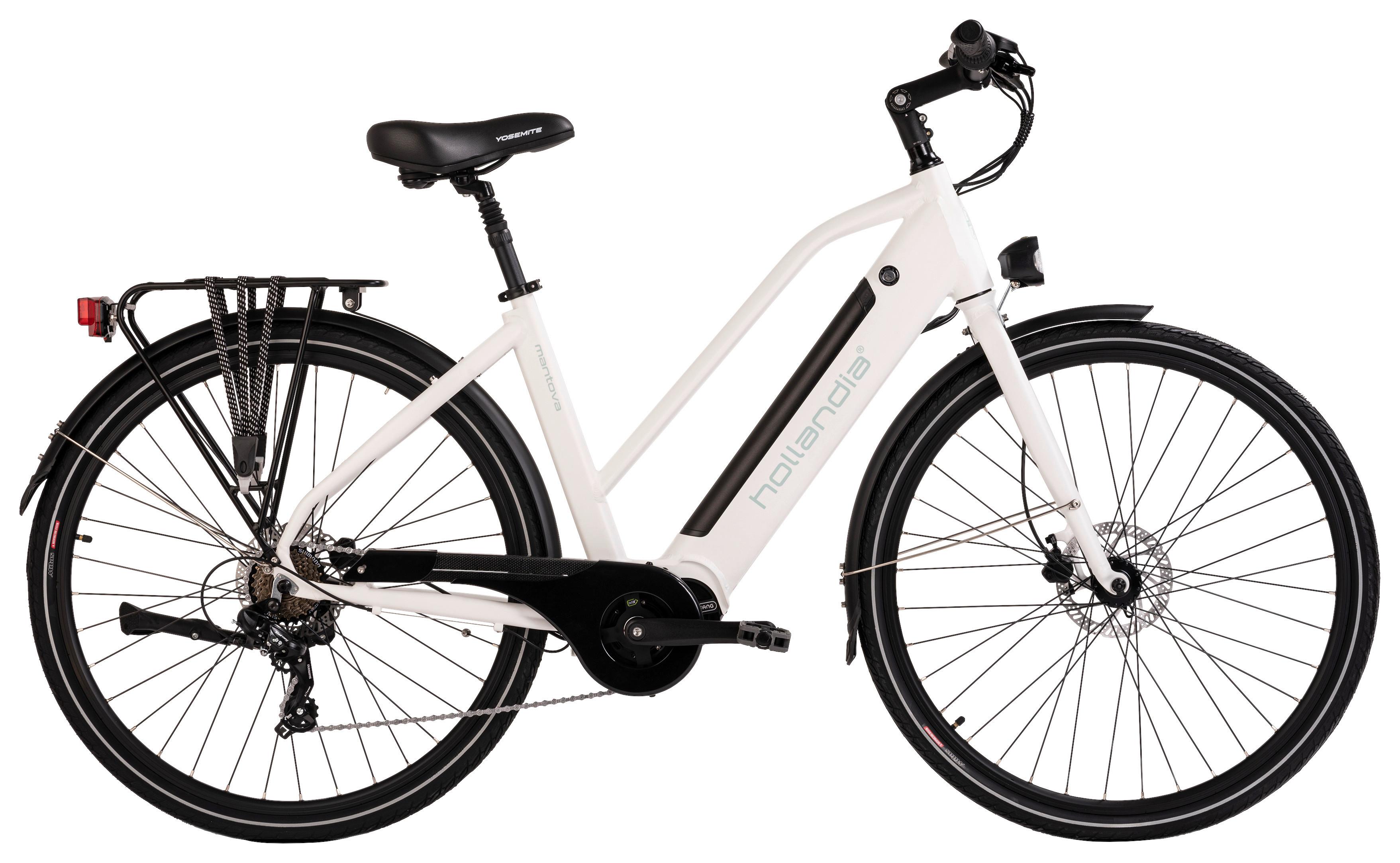 E-Bike City Damen 151e 28 Zoll, 80 km, 65 Nm - Weiß, Basics, Metall (180/70/100cm)