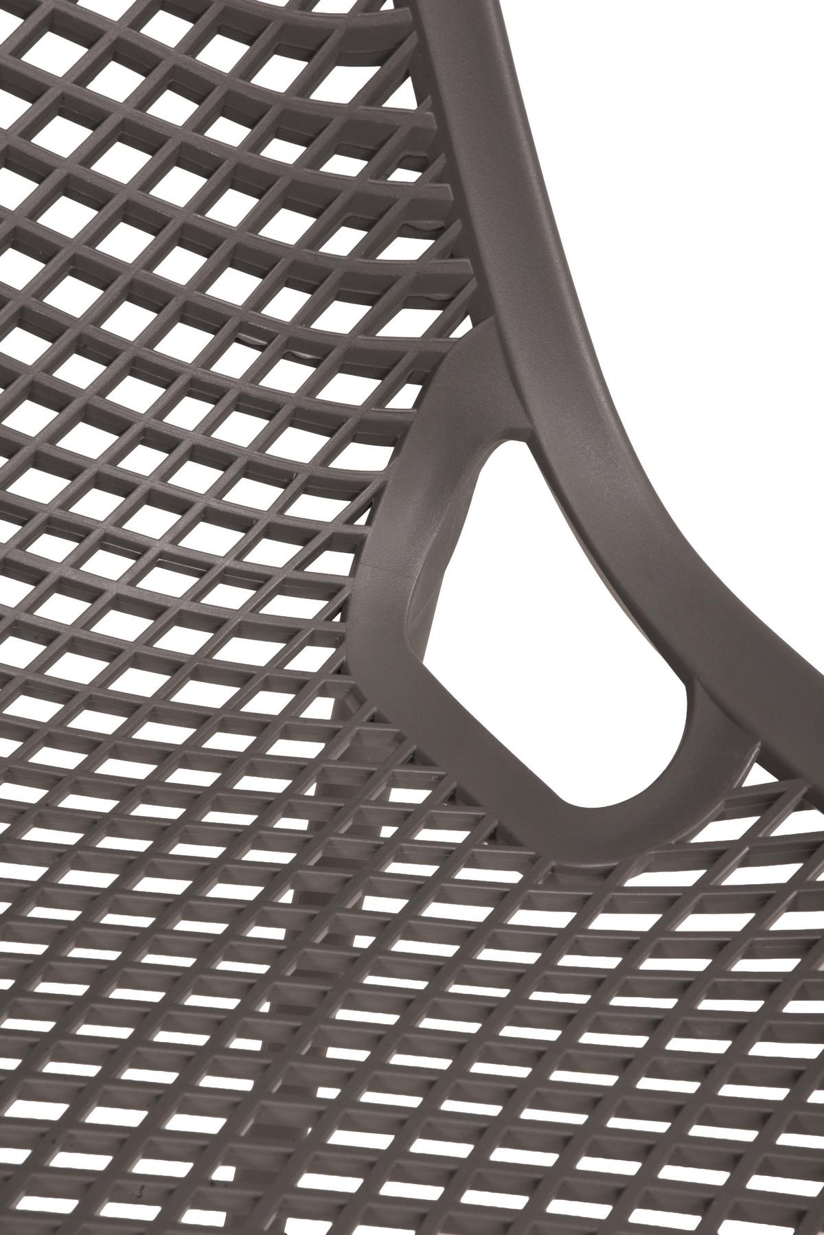 GARTENSTUHL-SET STUHL TEANA,ANTHRAZIT, 2ER SET - Anthrazit, MODERN, Kunststoff (50/83/60cm) - Gardenson