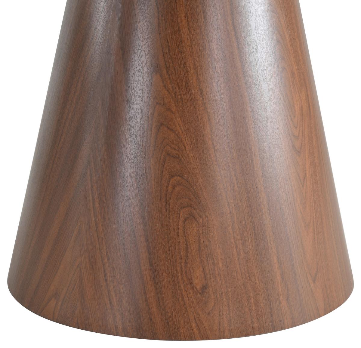 Esstisch Sienna Walnussfarben/D-Grau L: 120 cm - Dunkelgrau/Walnussfarben, MODERN, Glas/Holzwerkstoff (120/120/75cm) - MID.YOU