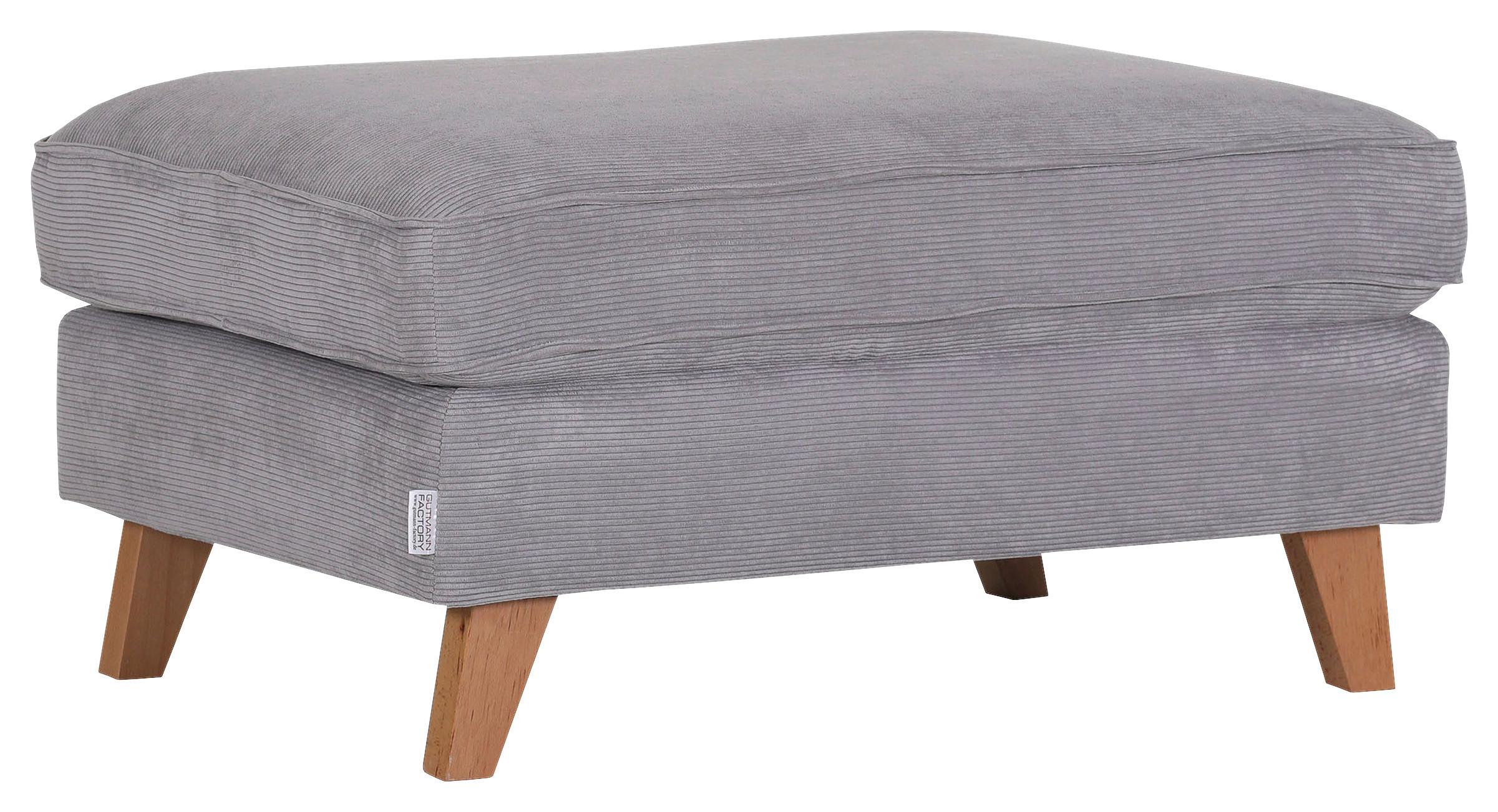 Hocker Rimini - Buchefarben/Grau, Design, Textil (93/47/65cm) - MID.YOU
