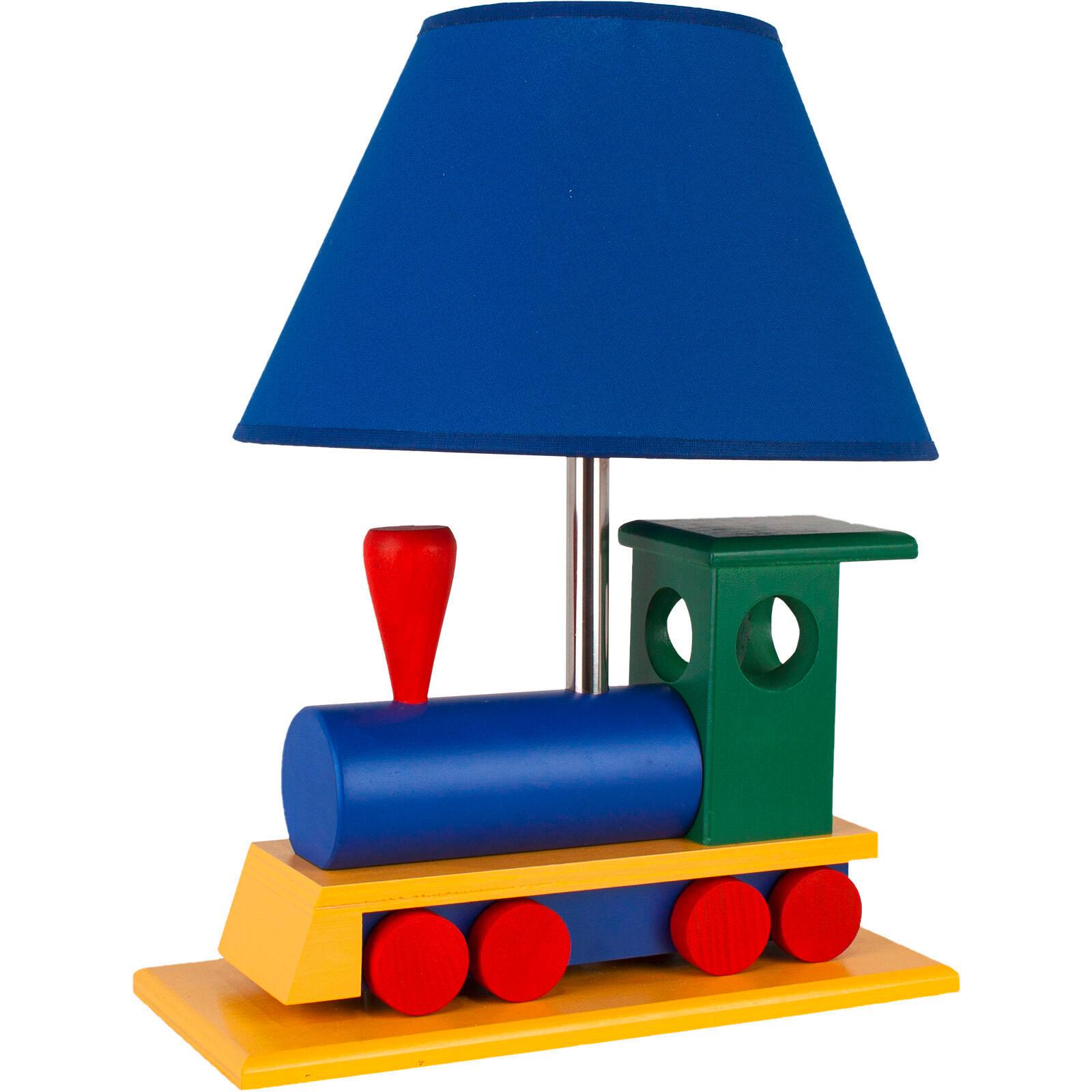 Kindertischleuchte 4112008 Lokomotive Multik. - Multicolor, Basics, Holz (32/27/14cm)