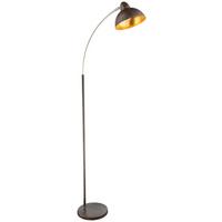 Stehlampe Gildo Goldfarben/rostfarben - Rostfarben/Goldfarben, Trend, Metall (50/23/155cm) - Globo